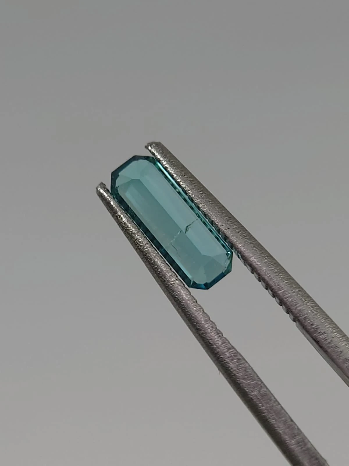 0.6ct Natural Lagoon Blue Tourmaline Emerald Shape Loose Gemstone from Afghanistan — view 2